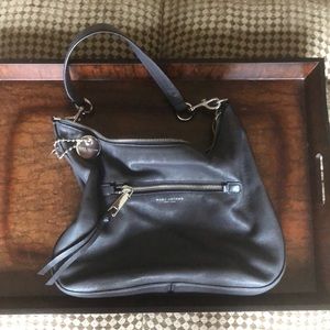 Marc Jacobs gray leather satchel bag gently used